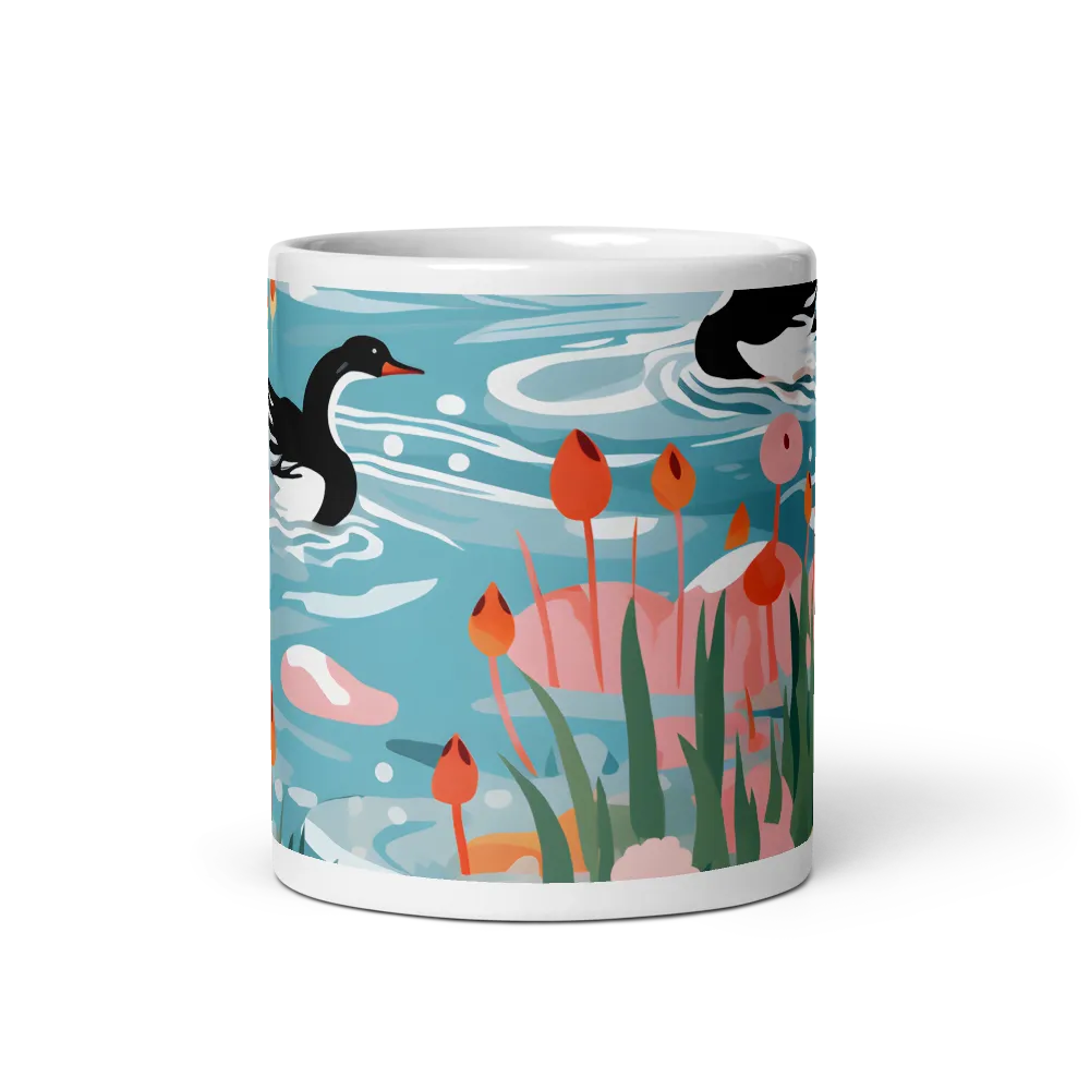 Serenity in Aquatic Harmony | Mug with White inside | 11 oz