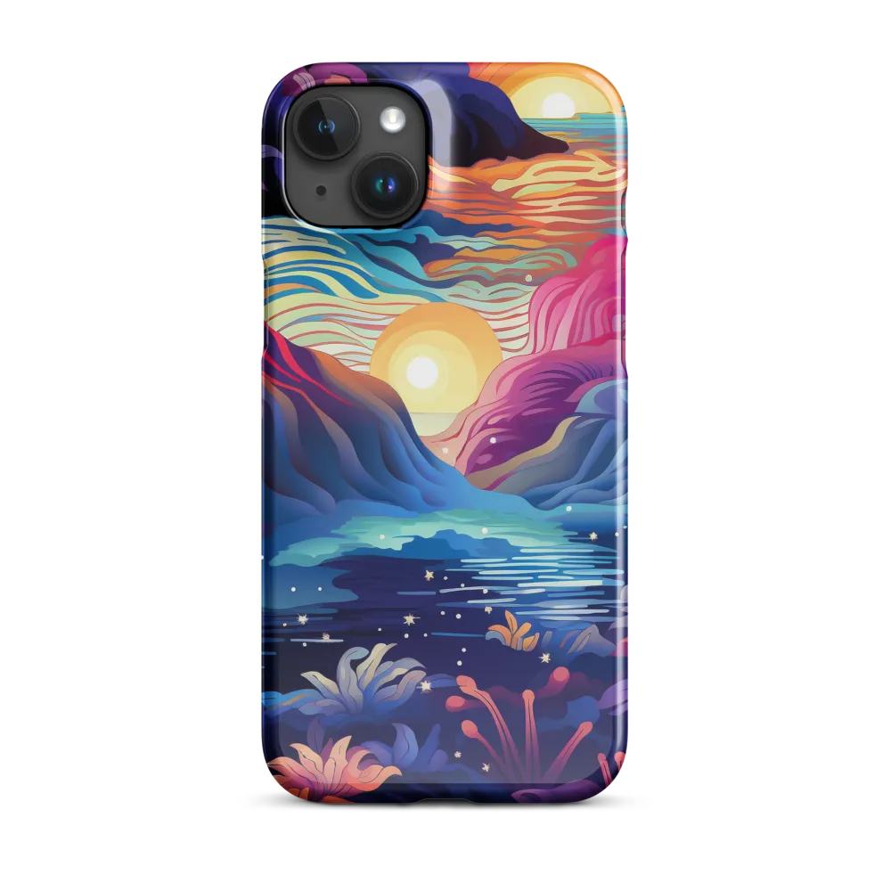 Tropical Dreamscape | Phone Case |  15 Plus | Snap Case | Glossy