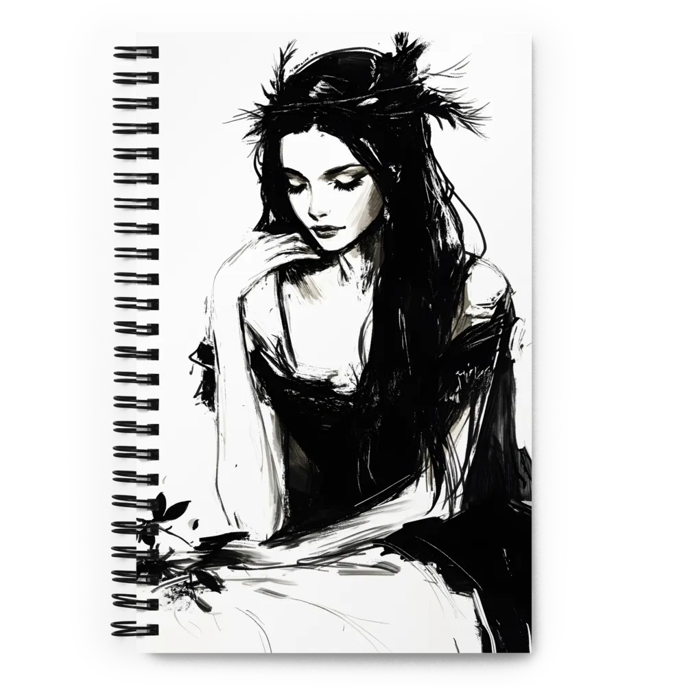 Reflections of Melancholy | Spiral Notebook