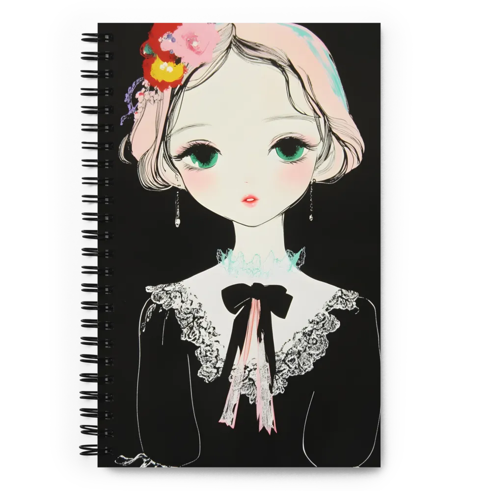 Whispers of Elegance | Spiral Notebook