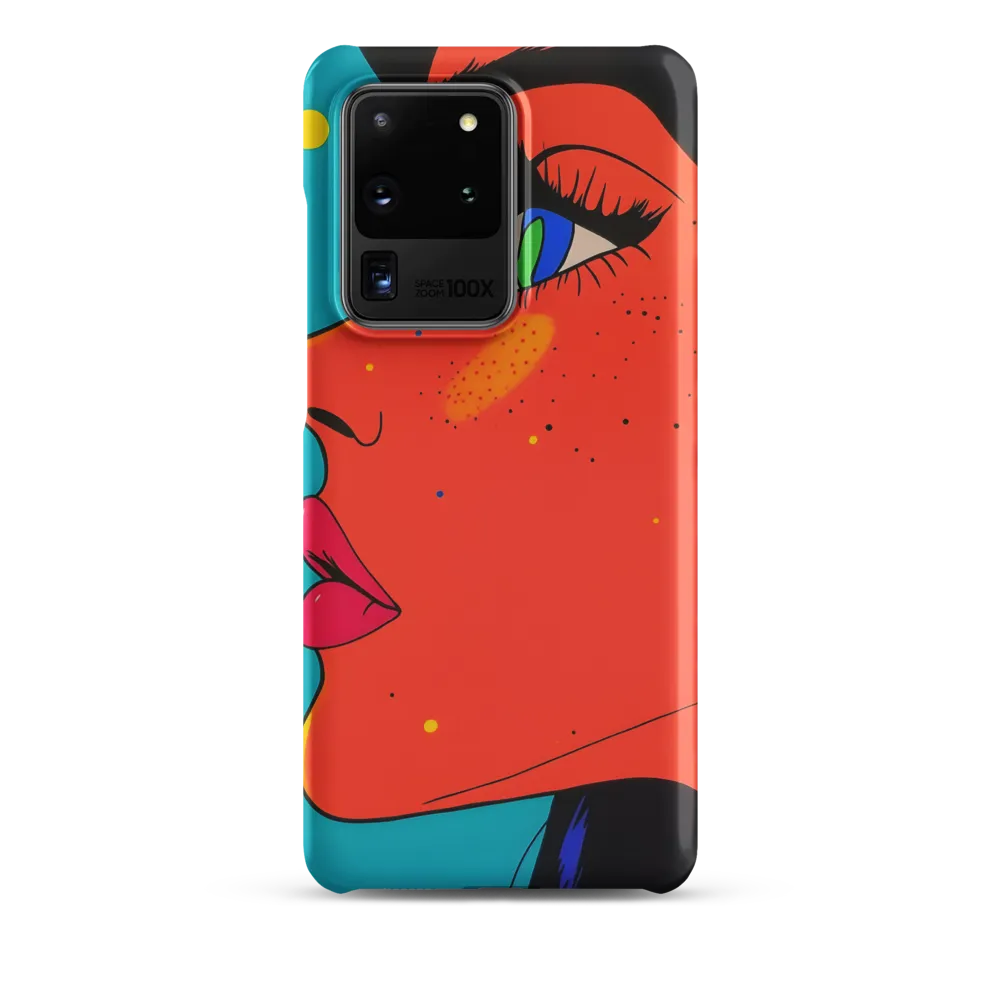 Vibrant Feminine Profile in Pop Art