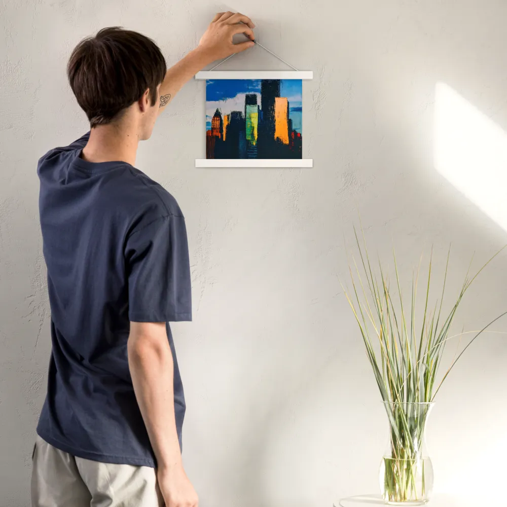 Reflections of Tranquility | Poster With White Wood Hanger | 10″×10″