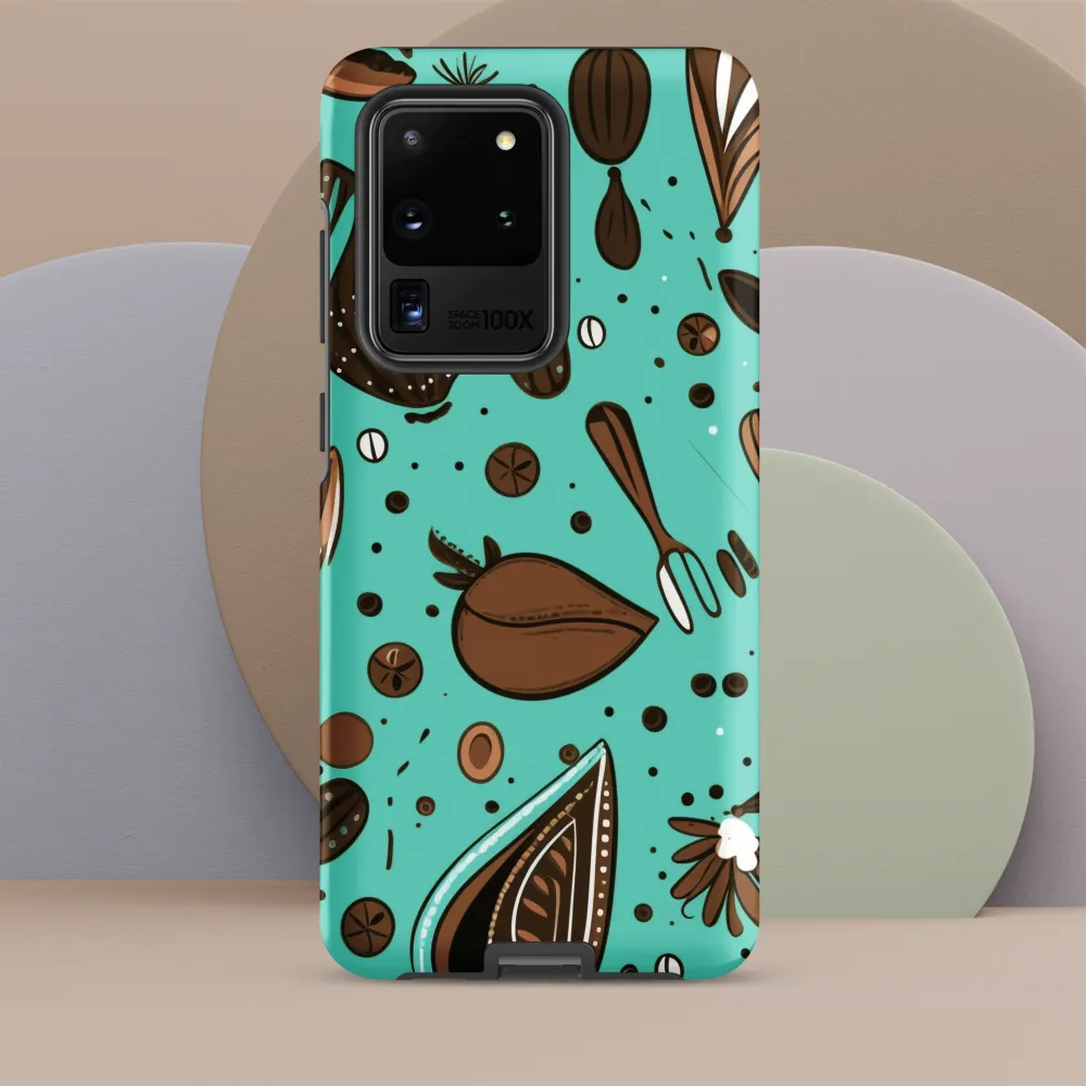 Whimsical Culinary Print | Phone Case |  S20 Ultra | Tough Case | Matte