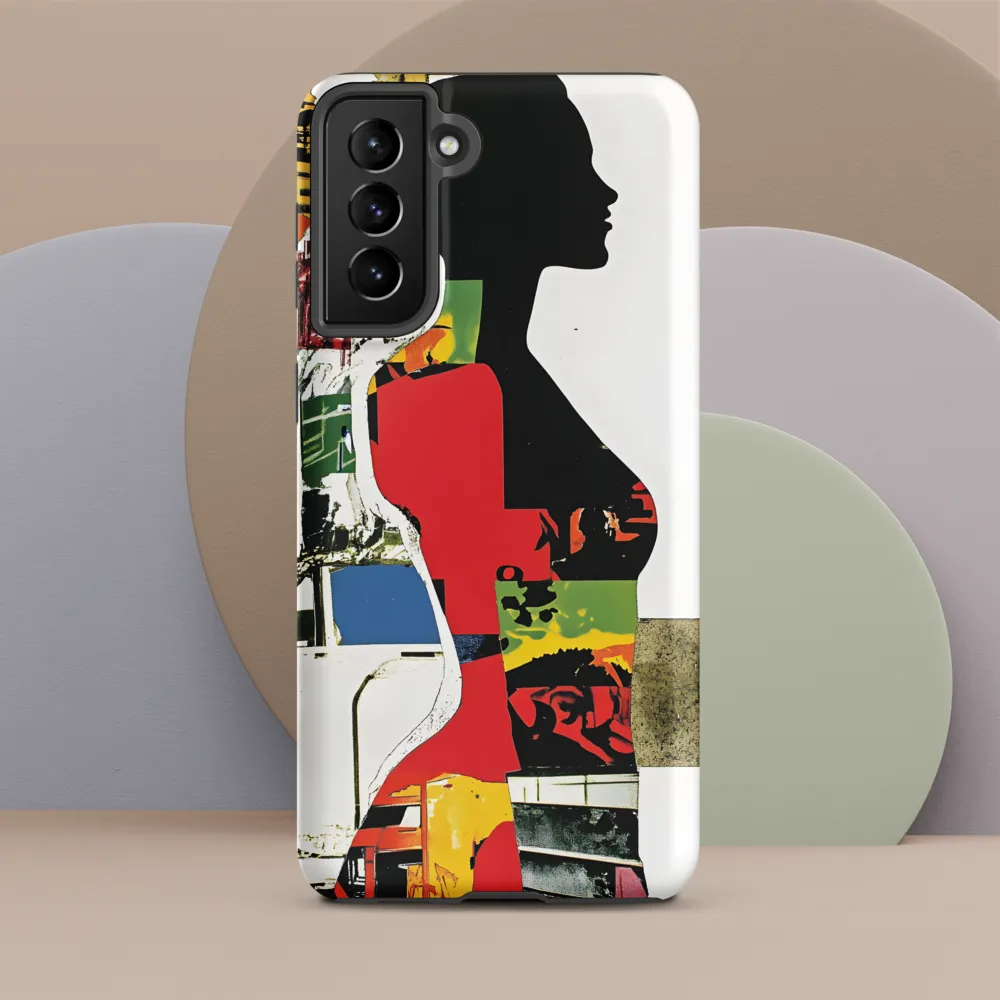 Collage of Colors: A Silhouette's Story
