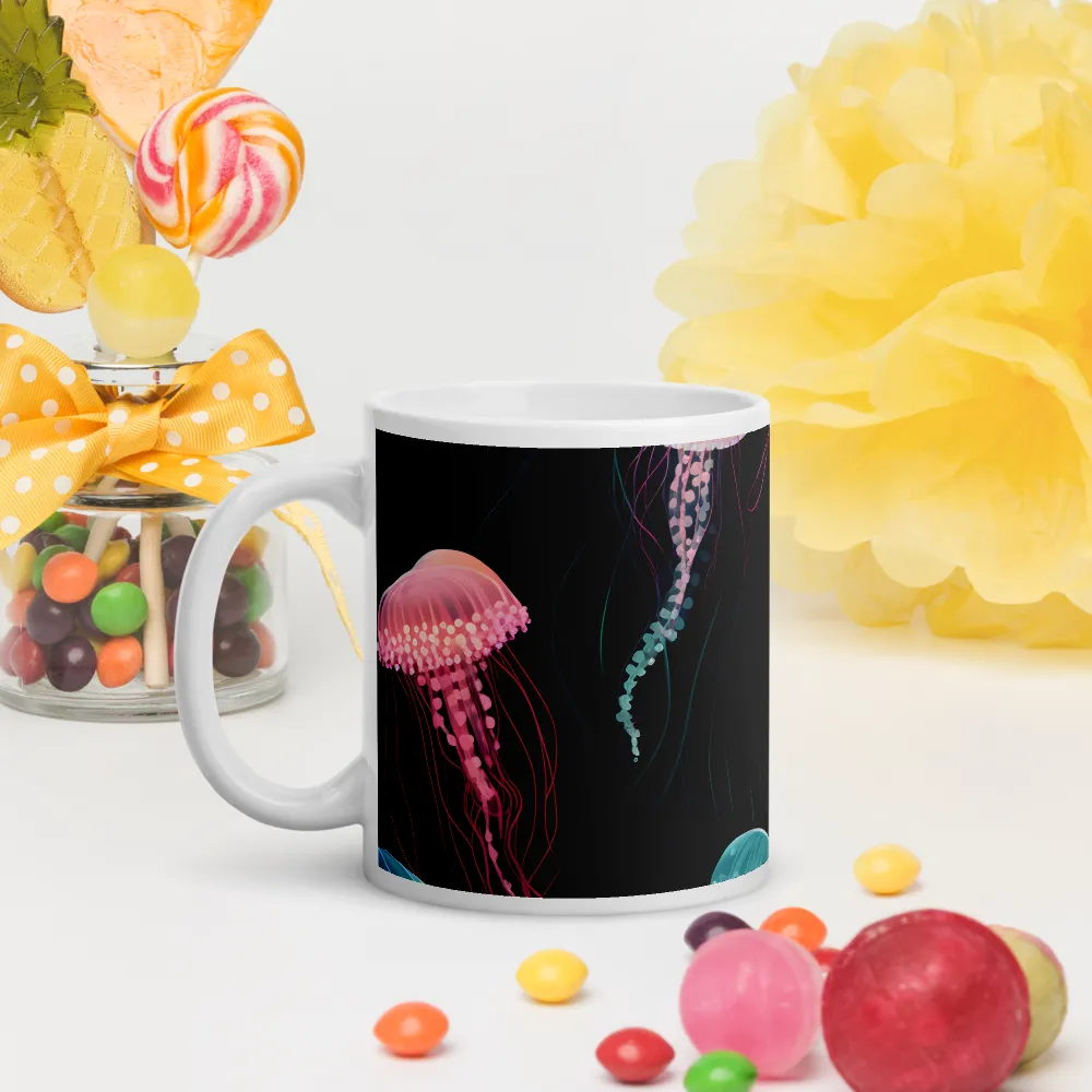 Ethereal Dance of Jellyfish | Mugs | Multiple Sizes & Colors