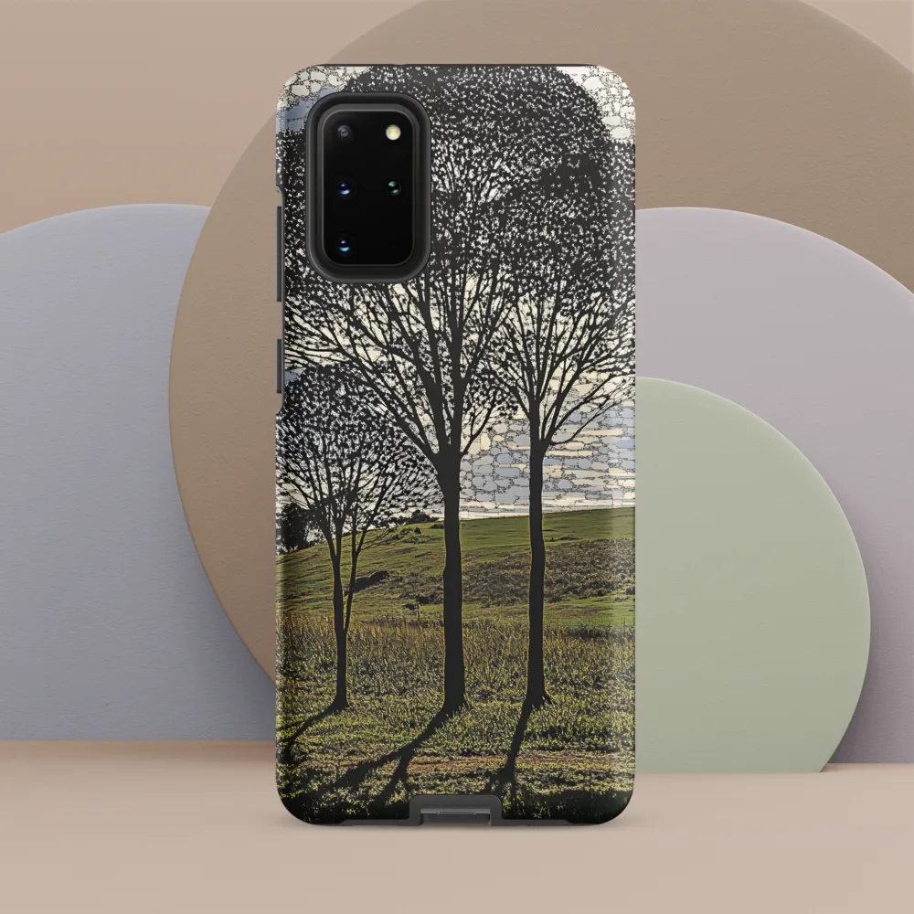Tranquil Shadows: A Silhouette of Nature