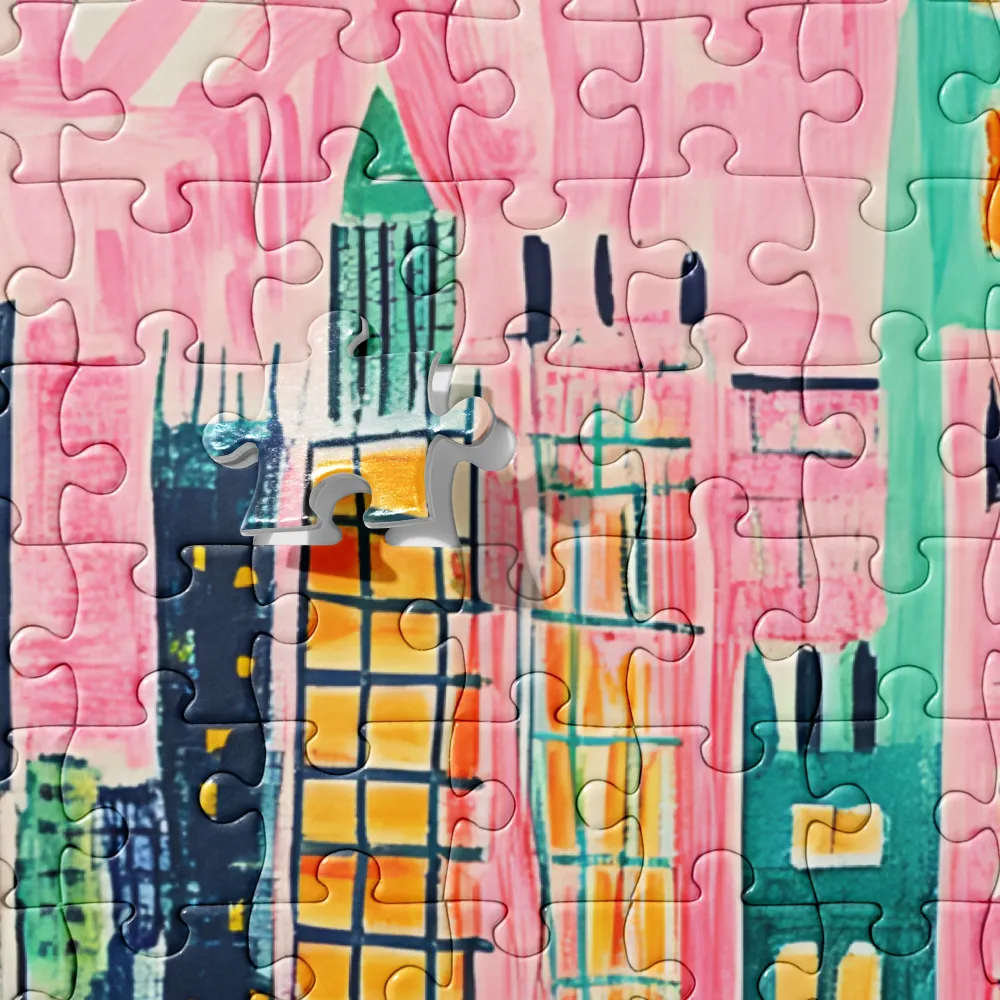 Whimsical Cityscape | Jigsaw Puzzle | 520 pieces