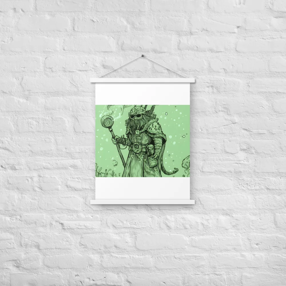 The Enigmatic Wizard | Poster With White Wood Hanger | 18″×24″