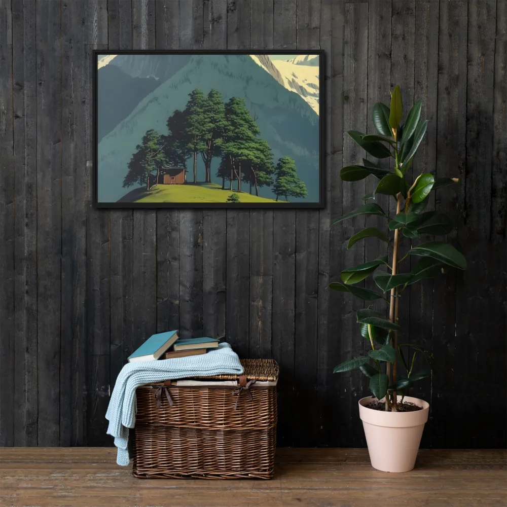 Whispers of Tranquility | Canvas with Black Frame | 24″×36″