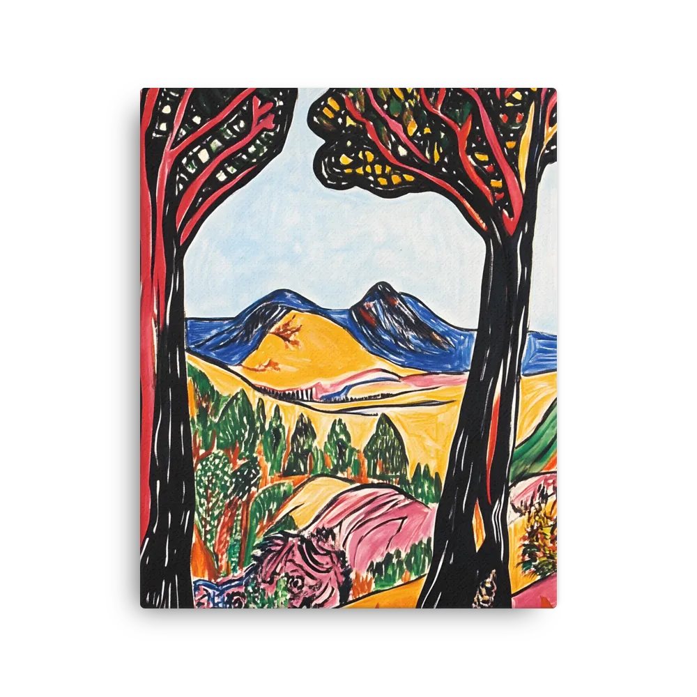Vibrant Nature's Embrace | Thin Canvas | 16″×20″