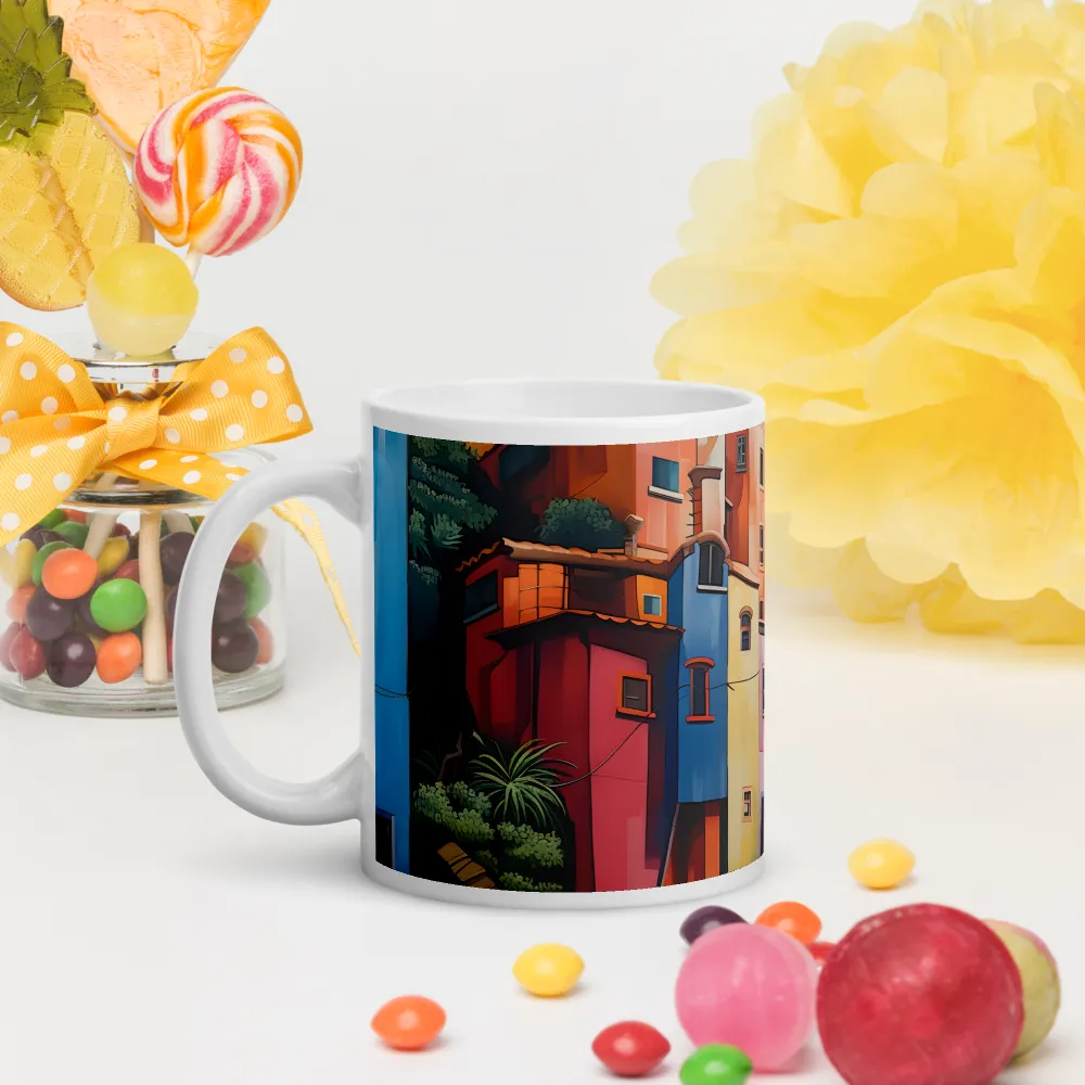 Whimsical Heights: A Vibrant Cityscape | Mugs | Multiple Sizes & Colors