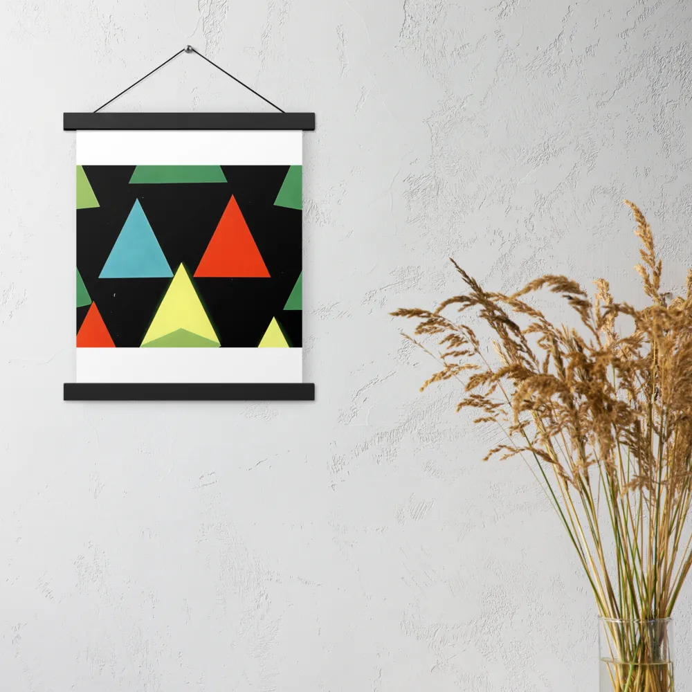 Geometric Harmony in Color | Poster With Black Wood Hanger | 11″×14″