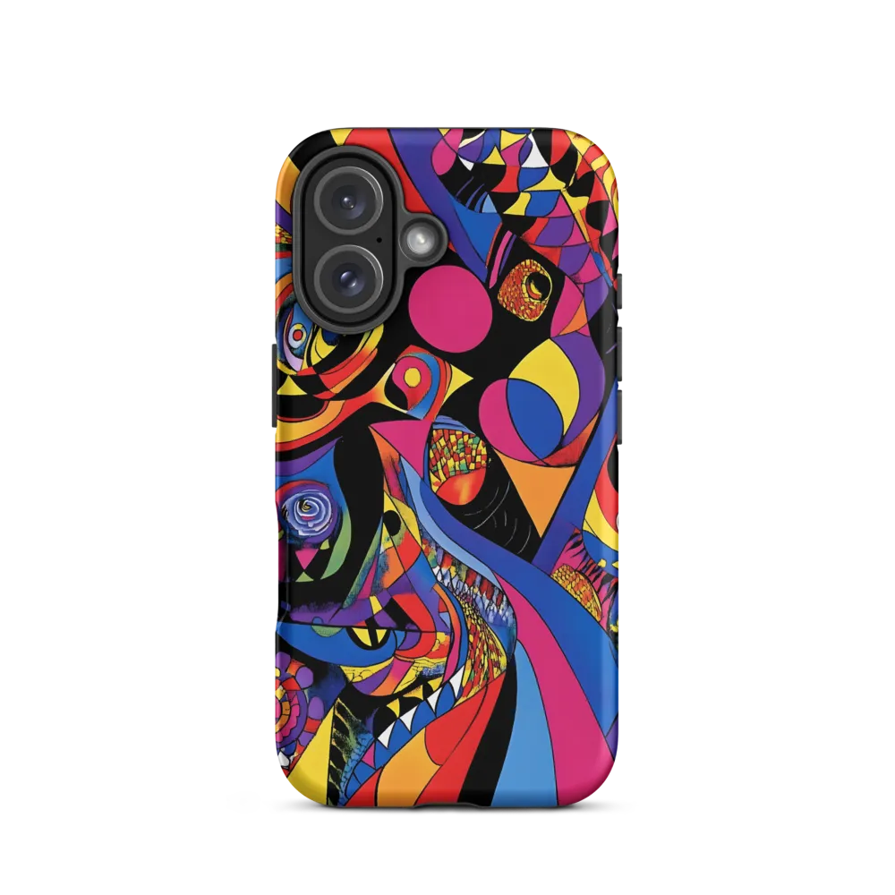 Vibrant Echoes of Geometry | Phone Case