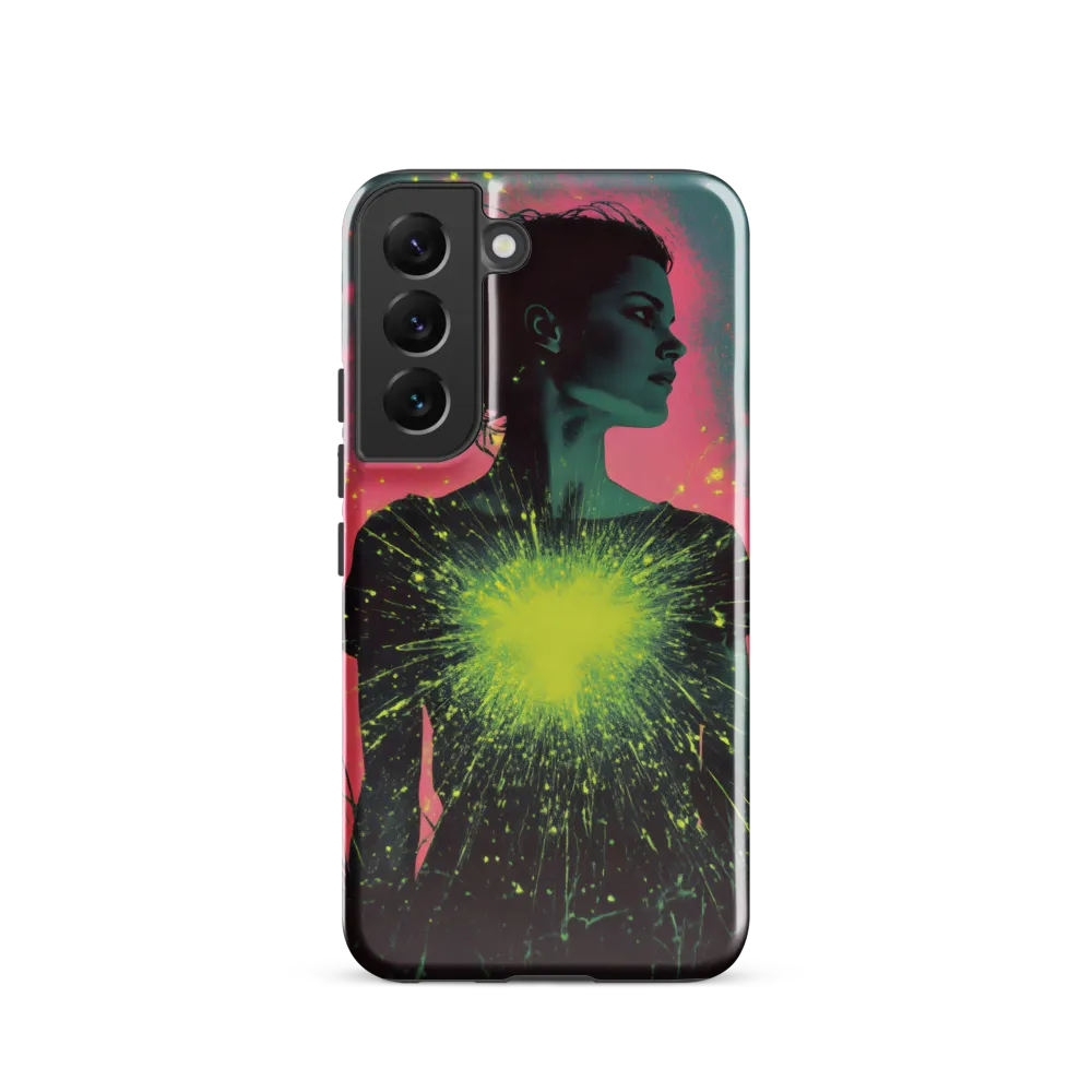 Cosmic Heart: A Surreal Portrait of Strength