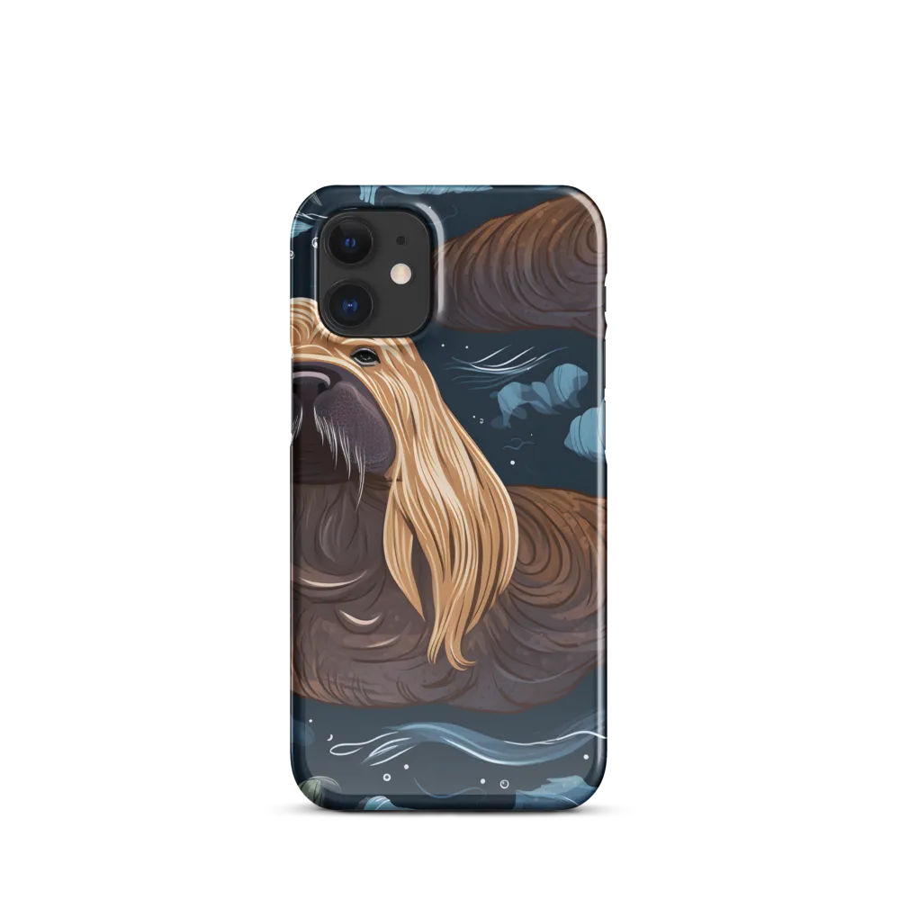 Whimsical Walruses in Deep Blue