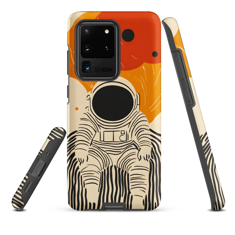 Astronaut in Cosmic Thoughts | Phone Case |  S20 Ultra | Tough Case | Matte