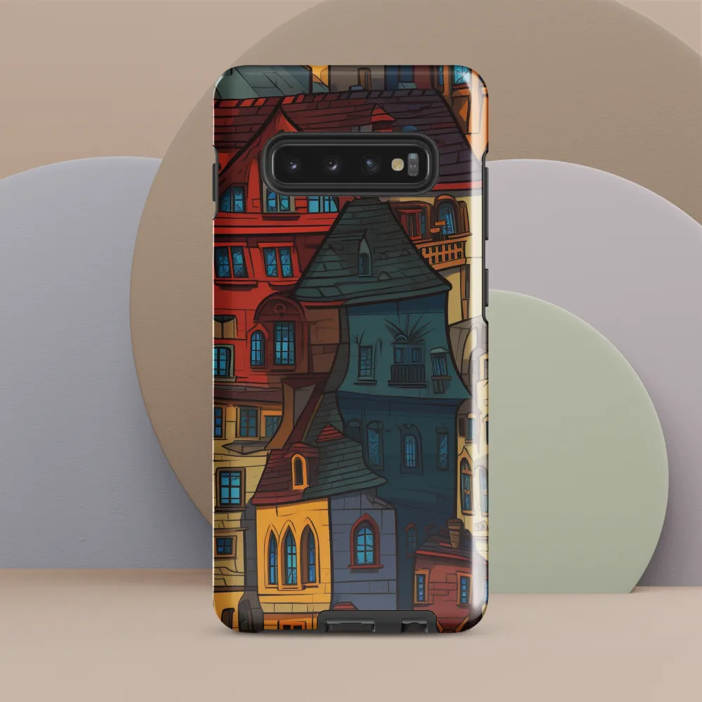 Whimsical Urban Mosaic | Phone Case |  S10 Plus | Tough Case | Glossy