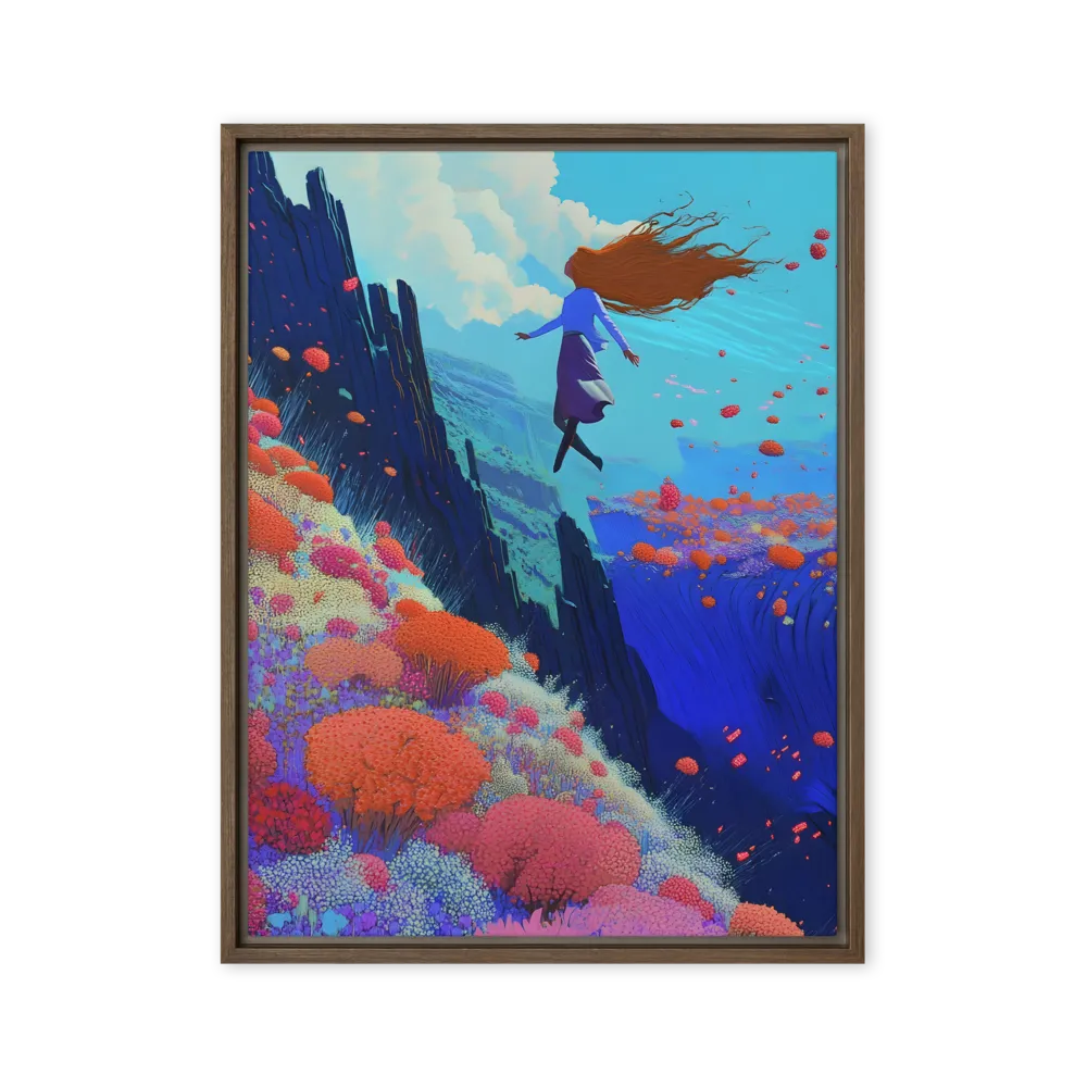 Whispers of Freedom | Canvas with Brown Frame | 24″×32″