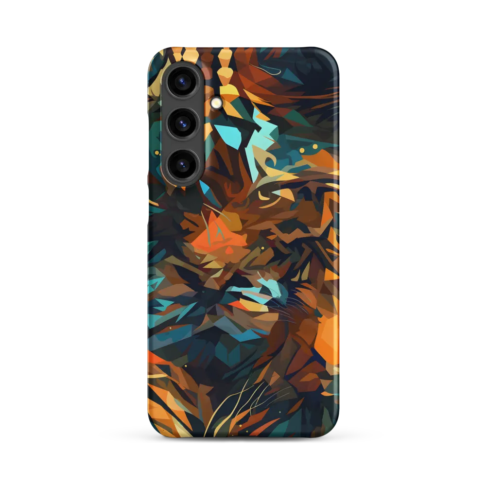 Wild Symphony: Abstract Tigers | Phone Case |  S24 Plus | Snap Case | Matte