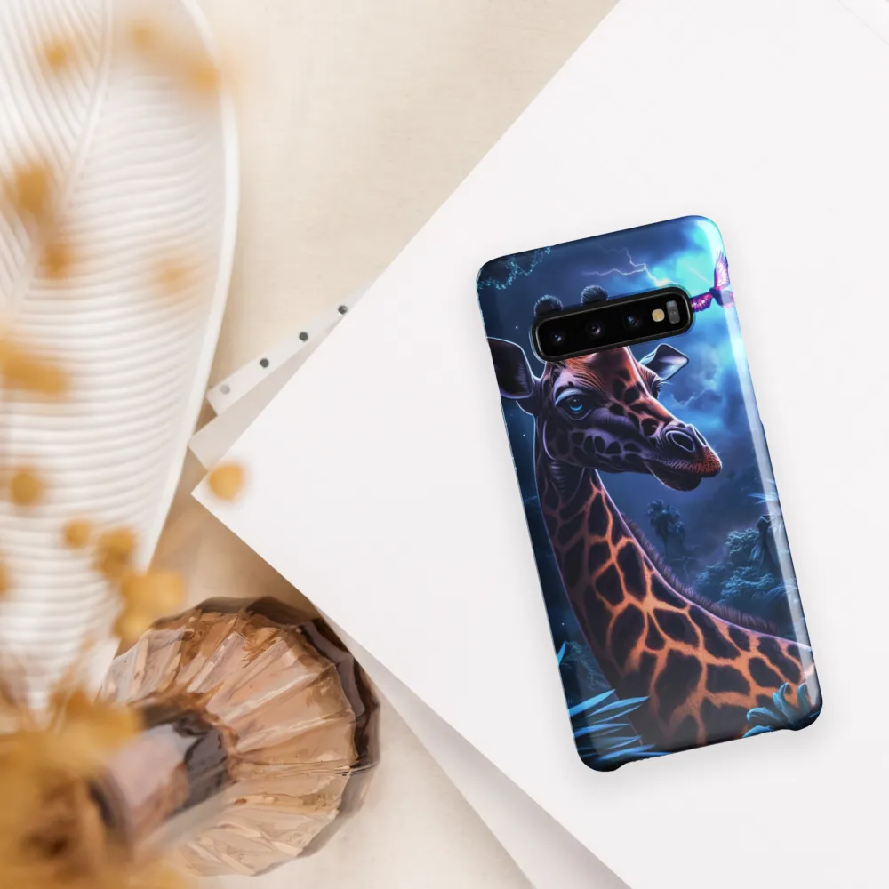 Mystical Giraffe in Twilight Jungle