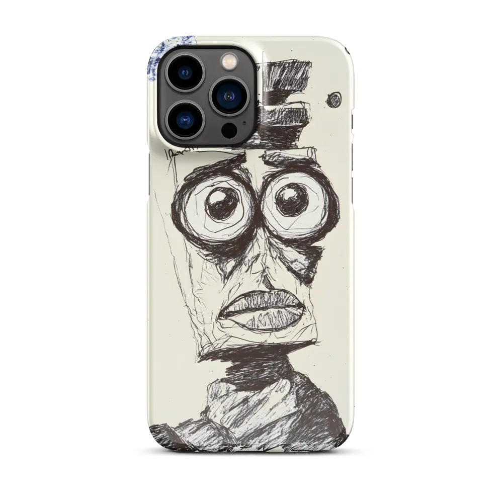 Abstract Surrealist Figure in Cubism | Phone Case |  13 Pro Max | Snap Case | Glossy