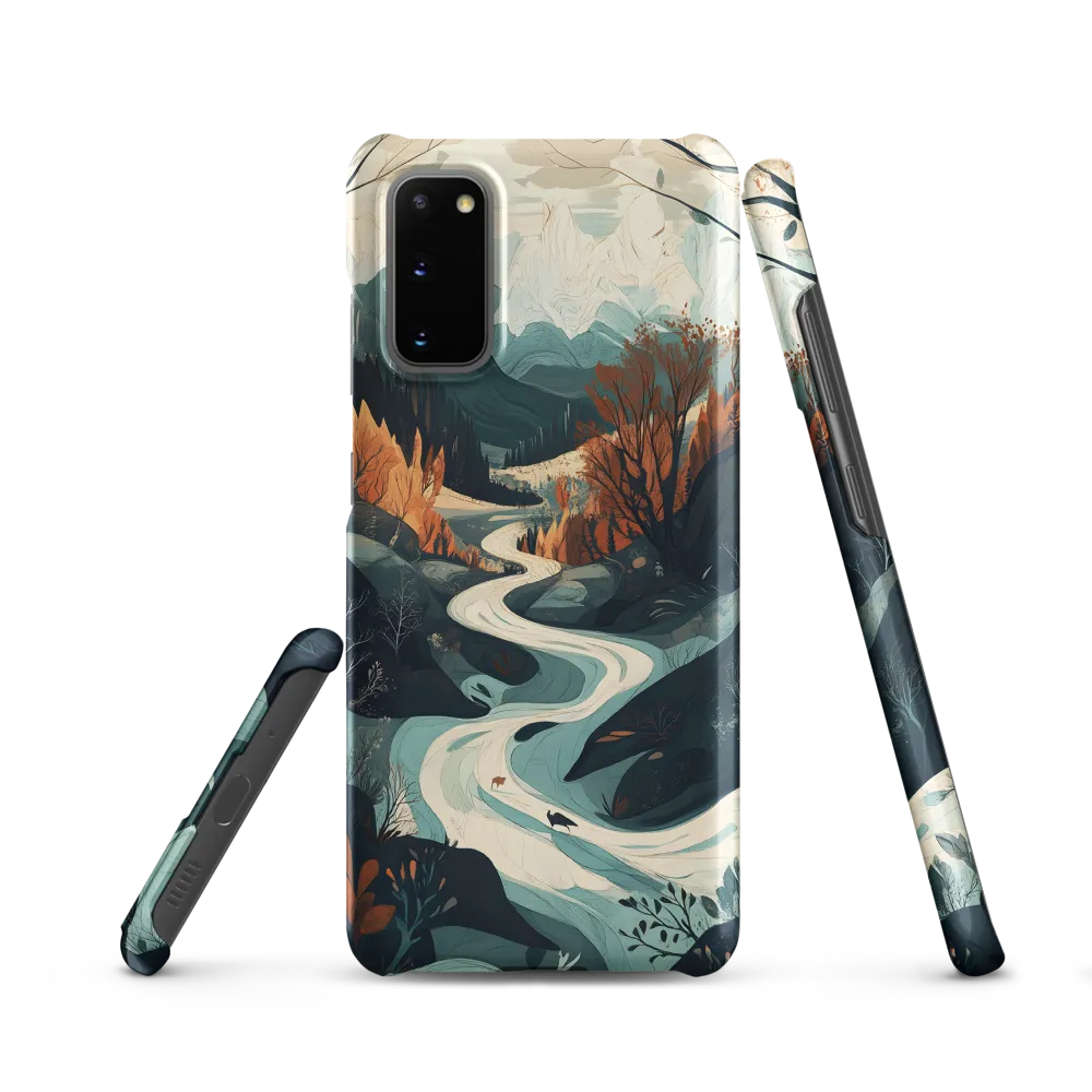 Winding Serenity: A Digital Landscape