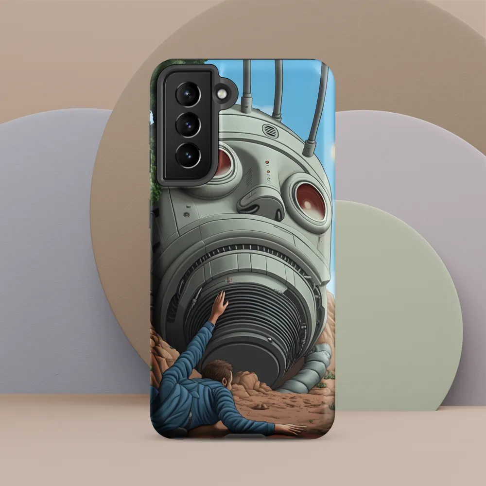 The Descent into Technological Abyss | Phone Case |  S21 | Tough Case | Matte