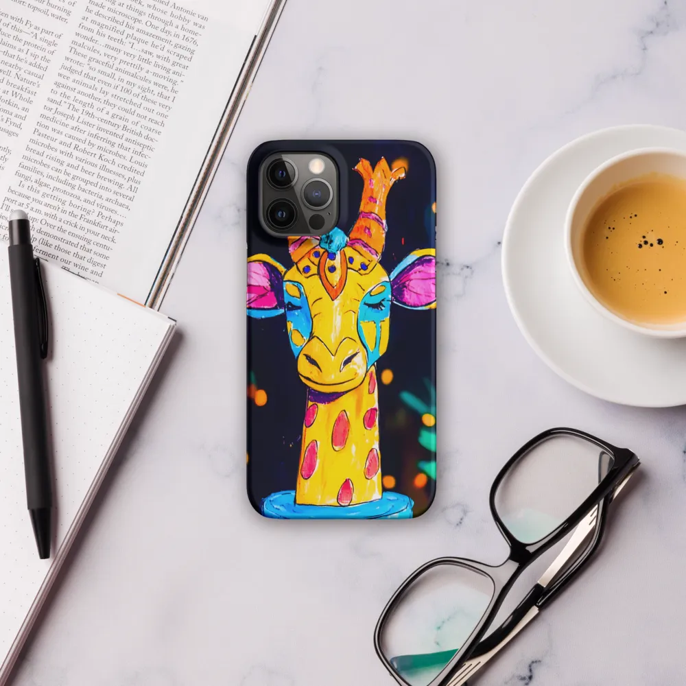Whimsical Giraffe in Vibrant Colors | Phone Case |  12 Pro Max | Snap Case | Matte