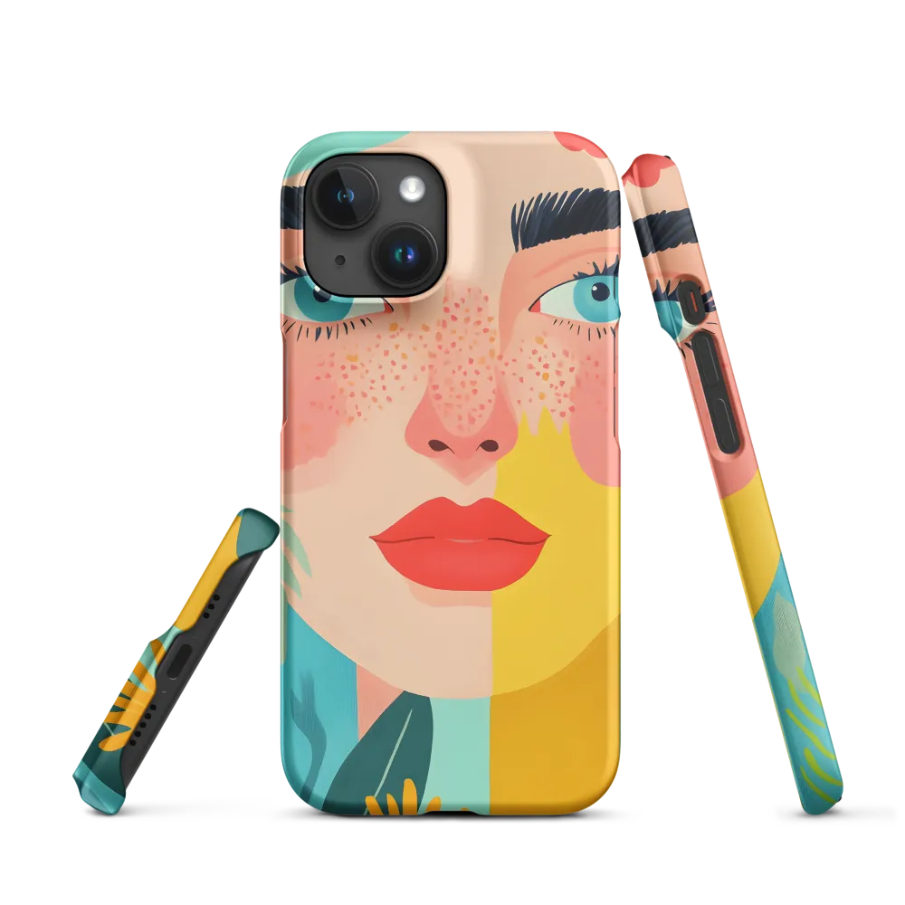 Floral Serenity: A Modern Portrait