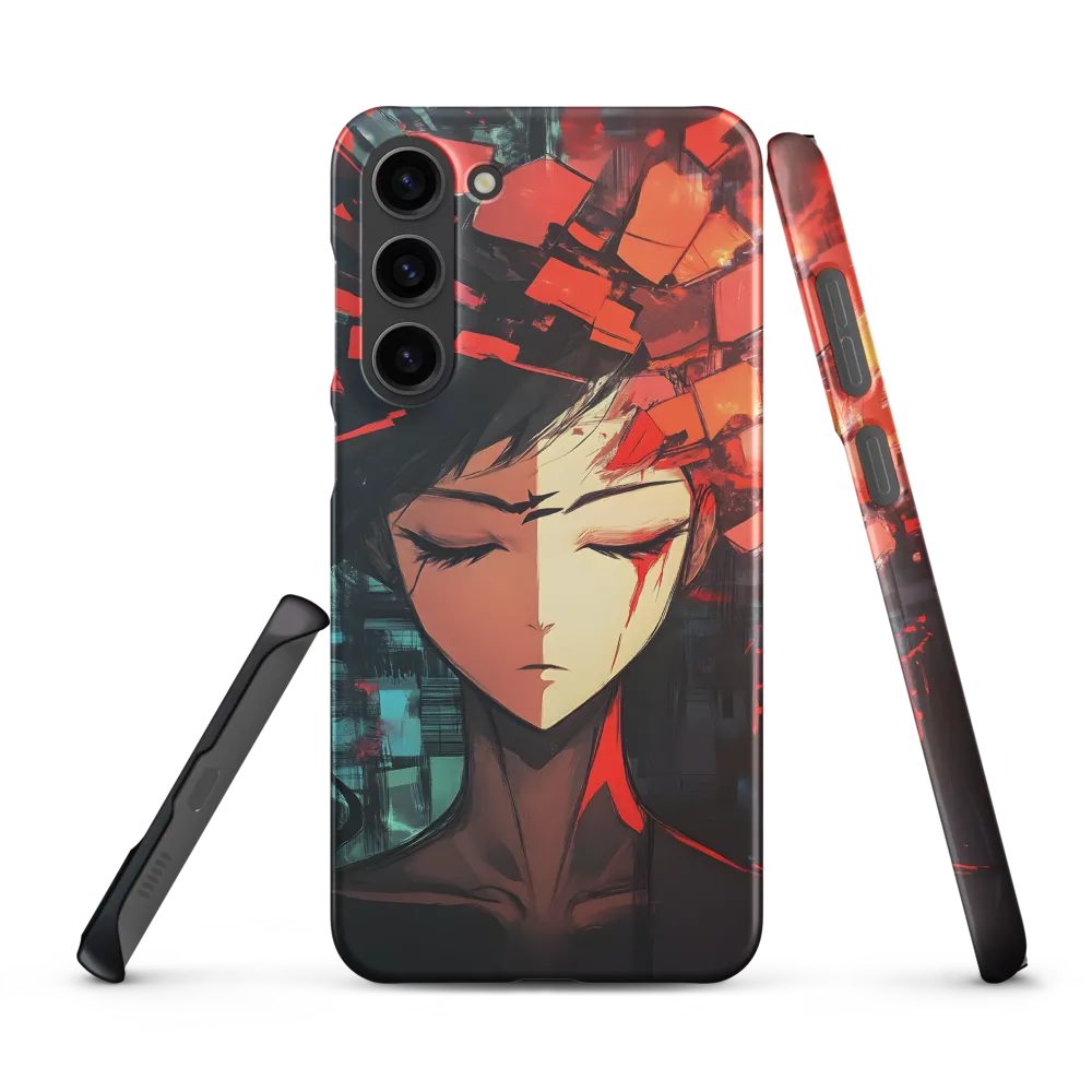 Fragmented Mind: The Silent Struggle | Phone Case |  S23 Plus | Snap Case | Matte
