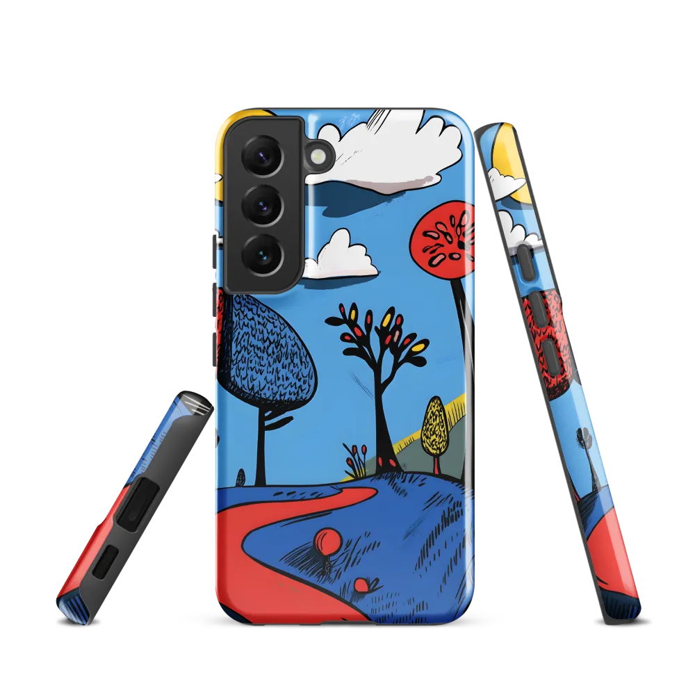 A Playful Journey Through Whimsical Woods | Phone Case |  S22 | Tough Case | Glossy
