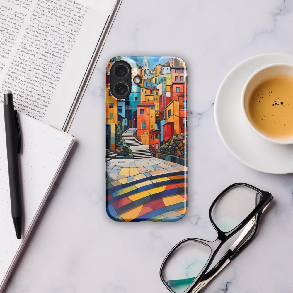 Vibrant Village: A Cubist Journey