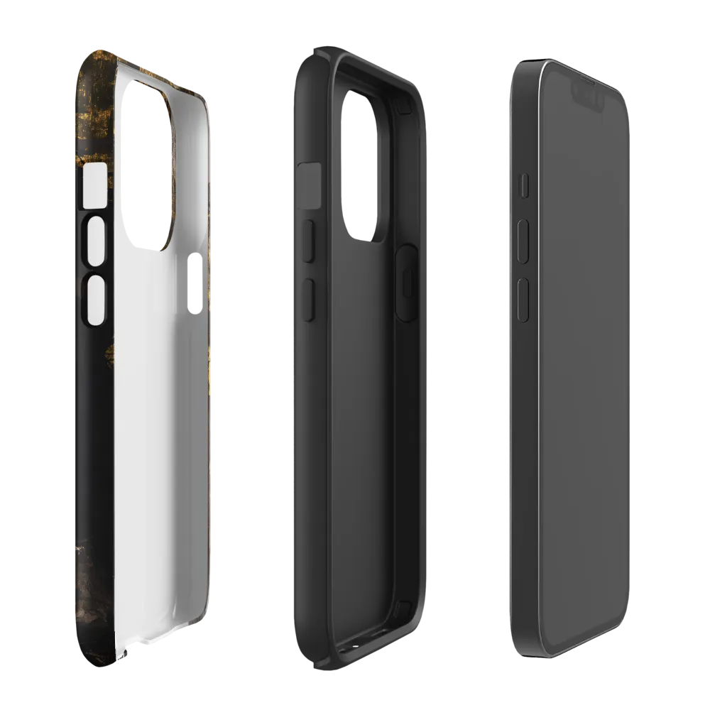 Golden Elegance: A Modern Profile Portrait