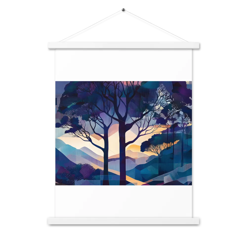 Tranquil Geometry: A Journey Through Color | Poster With White Wood Hanger | 18″×24″