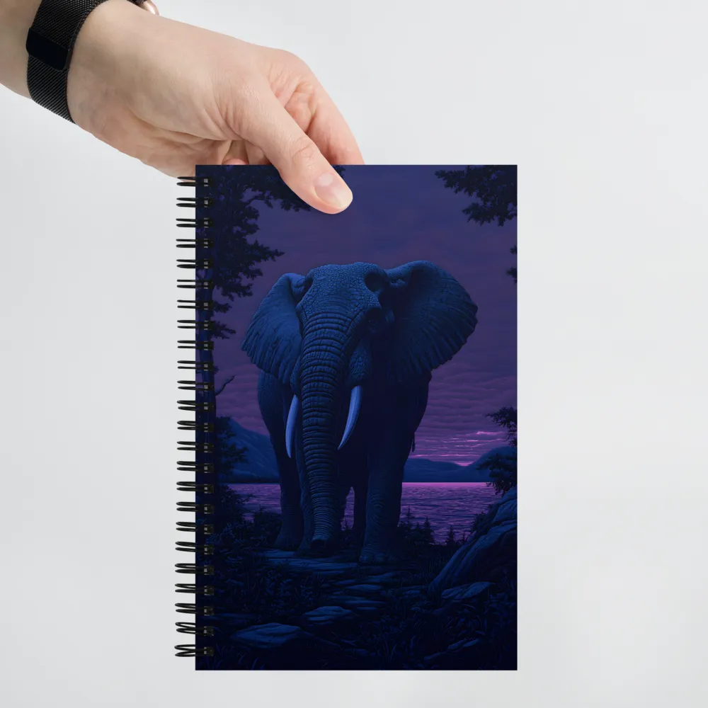 Majestic Twilight: The Guardian of the Night | Spiral Notebook