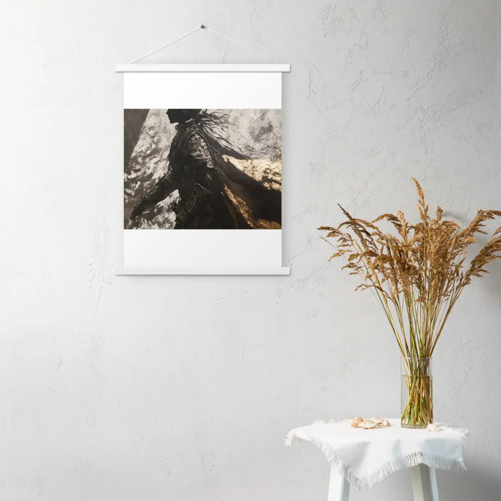 The Silhouette of Valor | Poster With White Wood Hanger | 18″×24″