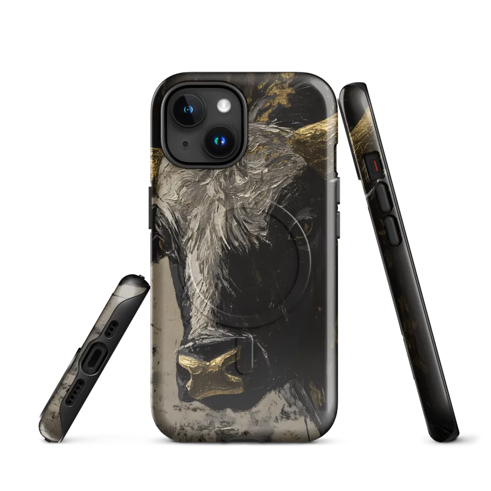 Majestic Bull: The Power in Black and Gold