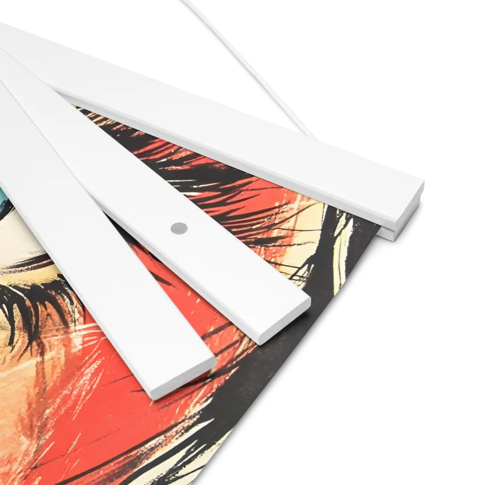 Gaze of Emotion | Poster With White Wood Hanger | 12″×12″