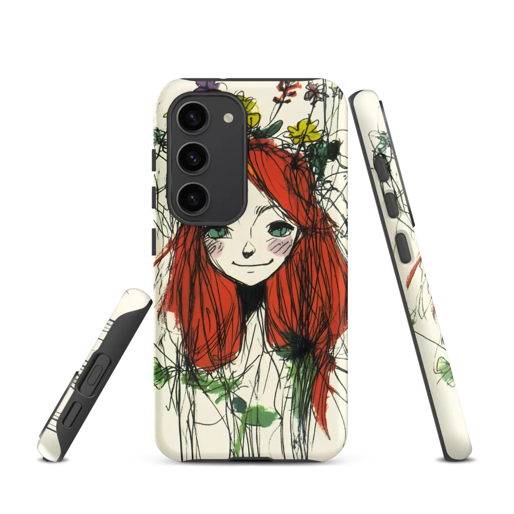 Whimsical Floral Portrait