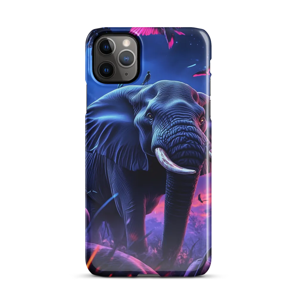 Ethereal Majesty: The Elephant of Twilight | Phone Case |  11 Pro Max | Snap Case | Glossy