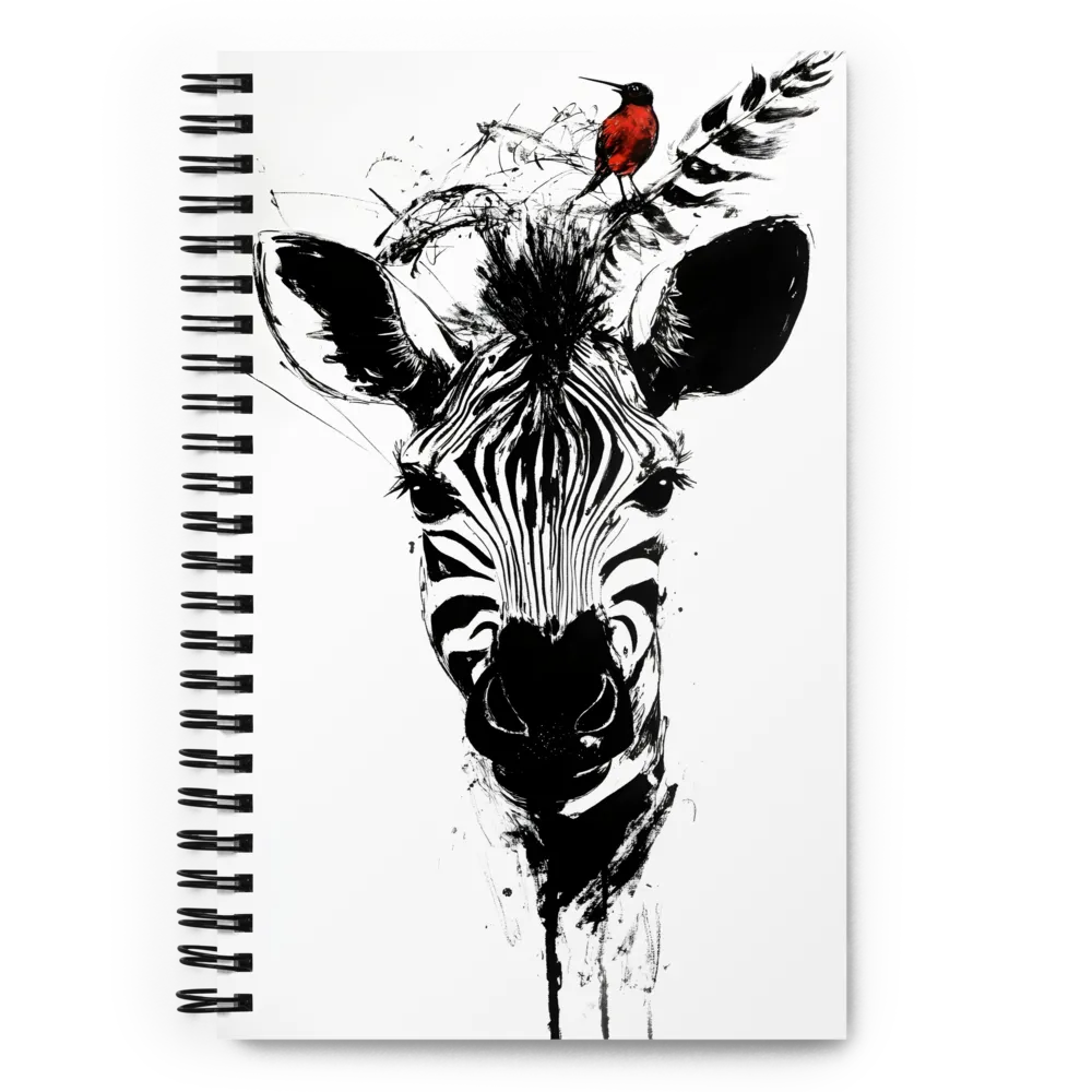 Majestic Stripes and Feathered Companions | Spiral Notebook