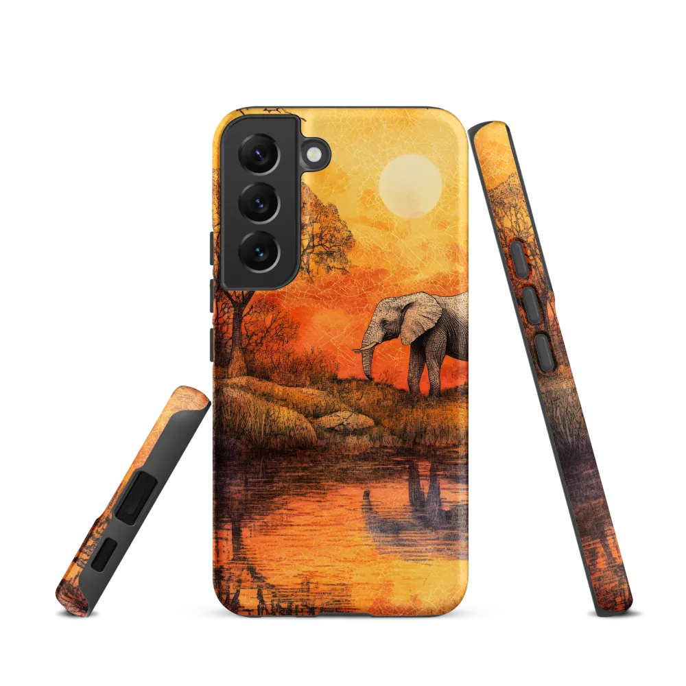 Elephant's Serenity at Dusk