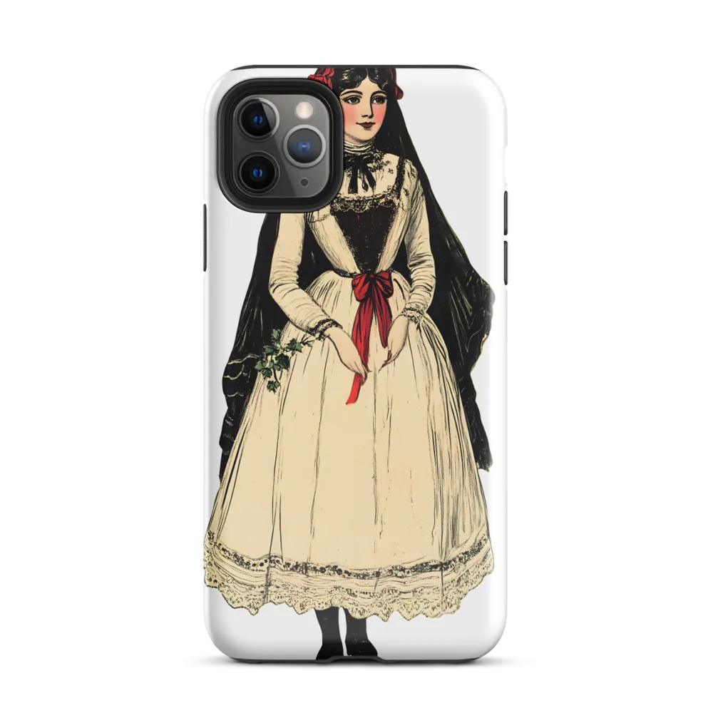 Elegance in Tradition: A Folk Portrait | Phone Case |  11 Pro Max | Tough Case | Glossy