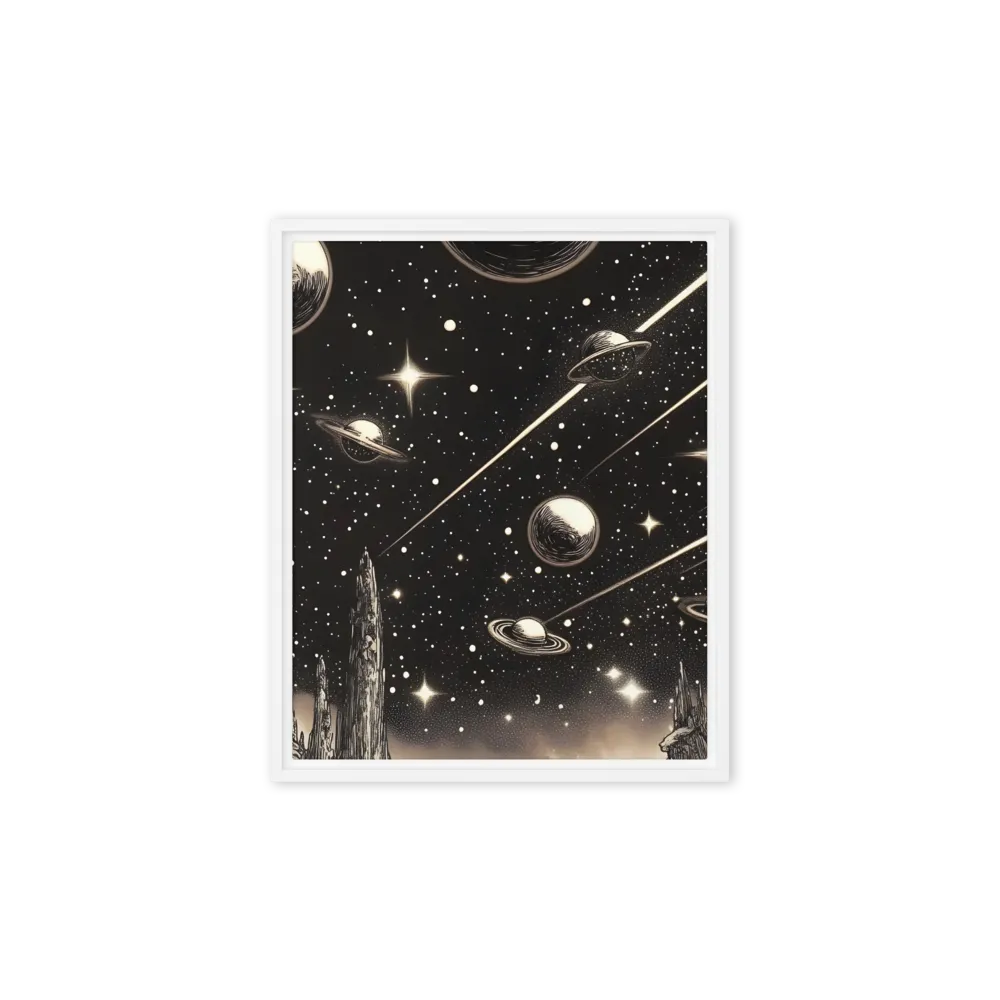 Celestial Reverie | Canvas with White Frame | 8″×10″