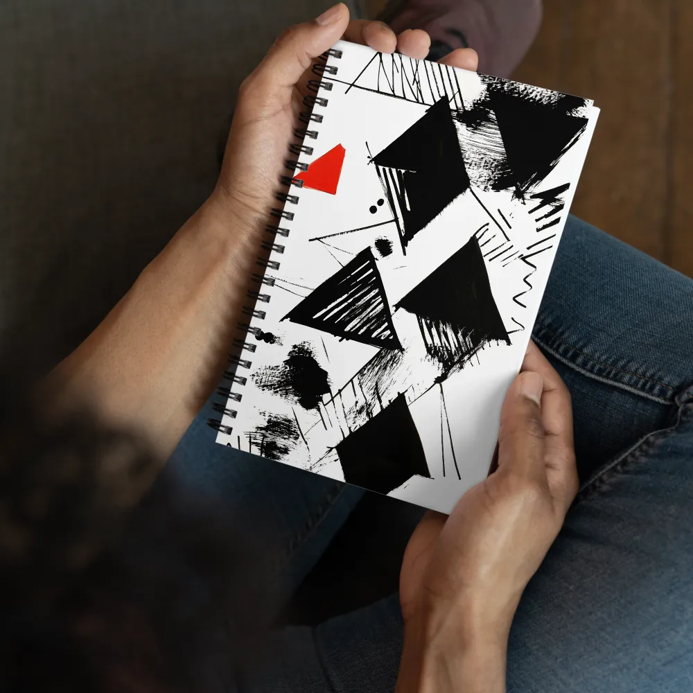 Dynamic Geometric Harmony | Spiral Notebook