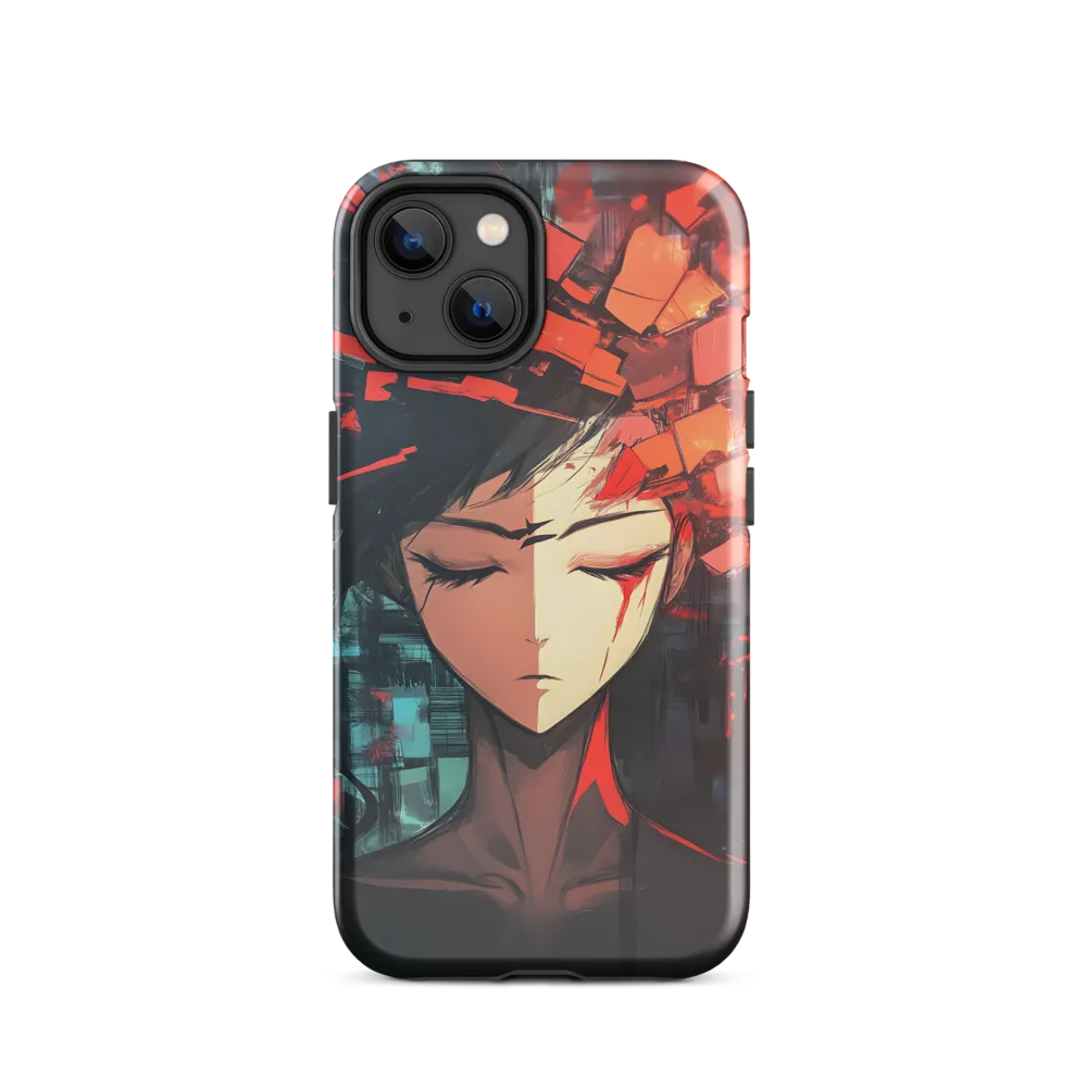Fragmented Mind: The Silent Struggle | Phone Case |  14 | Tough Case | Glossy