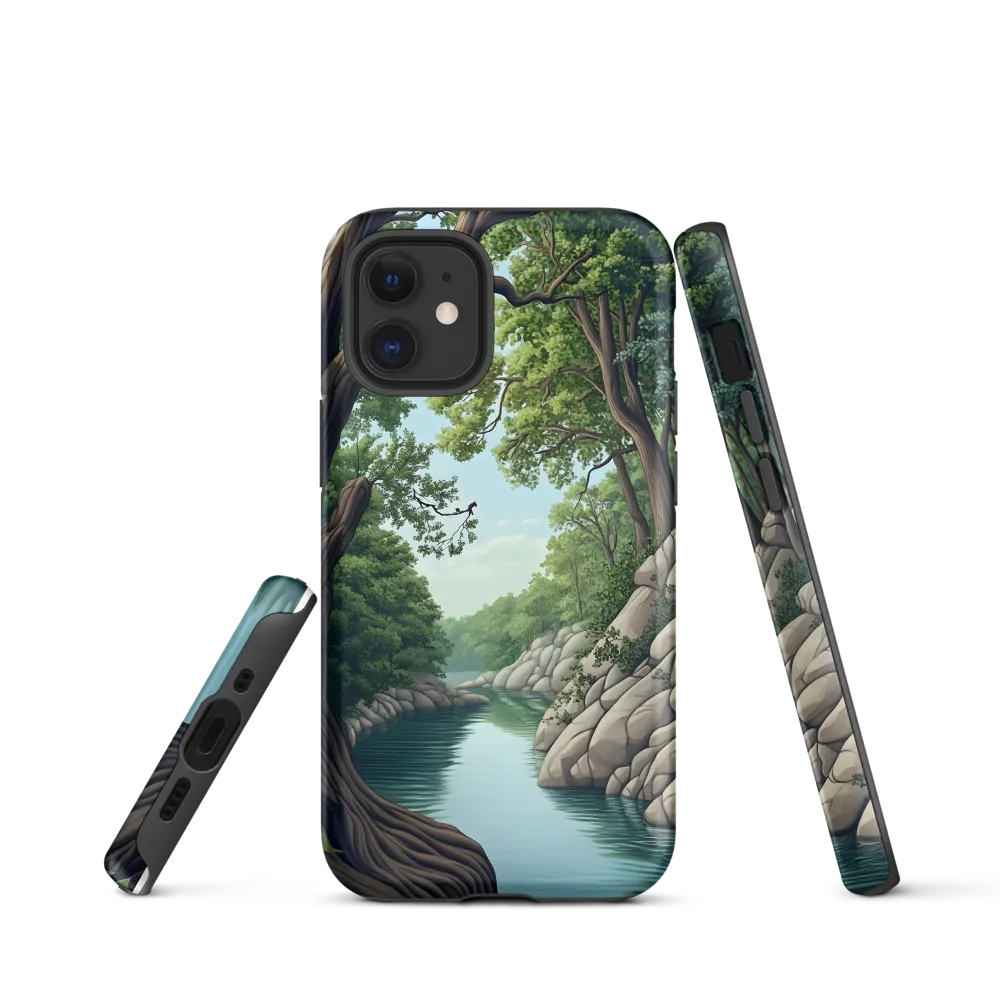 Tranquil Reflections: A Serene River Landscape