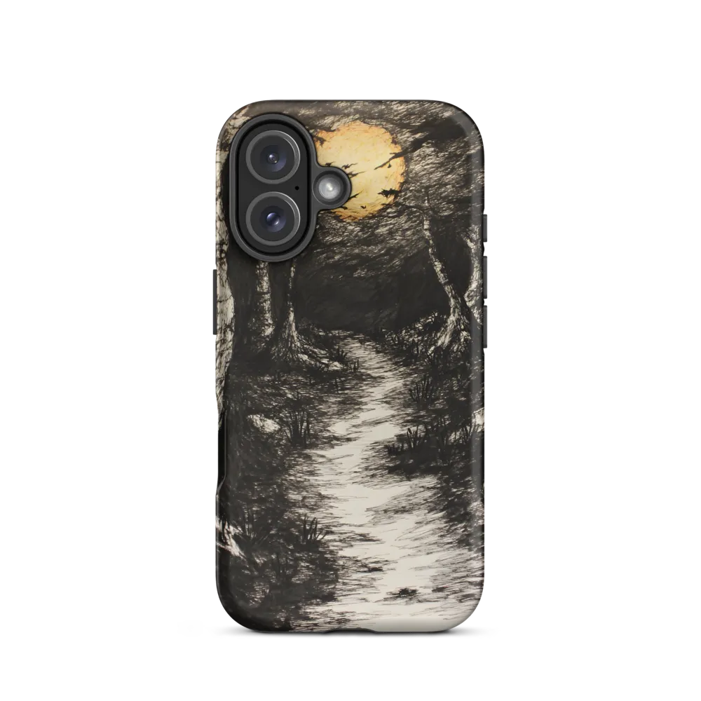 Moonlit Path Through the Enigmatic Forest | Phone Case