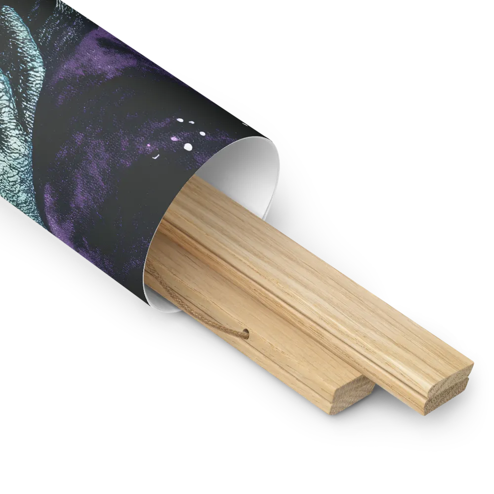 Beyond the Stars | Poster With Oak Wood Hanger | 16″×16″