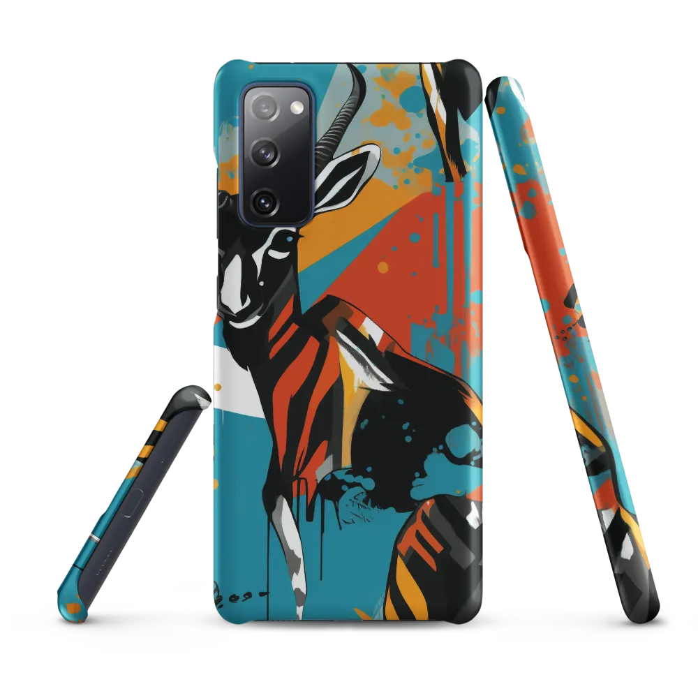 Dynamic Antelope in Vivid Abstract